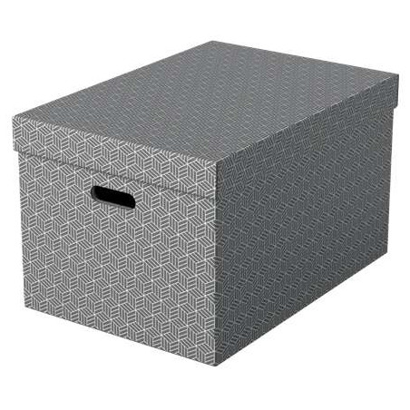 Esselte Pack de 3 Cajas Grandes de Almacenamiento con Tapa