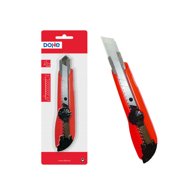 Dohe Cutter de Plastico Resistente Rojo Compatible - 2,49€
