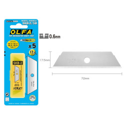Olfa Pack de 5 Cuchillas de Respuesto para Cutters SK-4