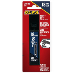 Olfa Pack de 10 Cuchillas de Negras para Cuters 18mm - 5,36€