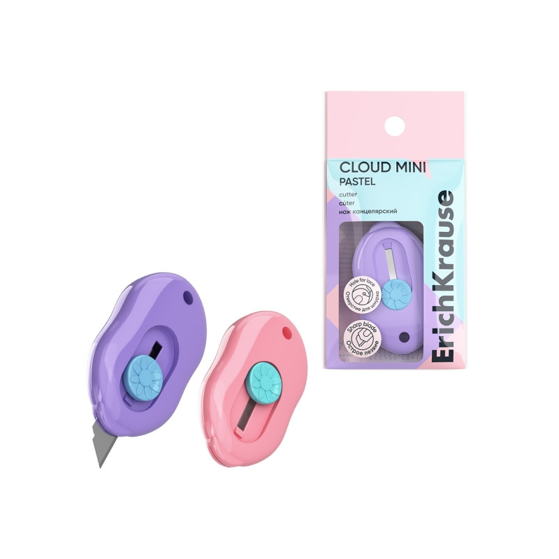 ErichKrause Cloud Mini Pastel Cuter con Fijador - 0,40€