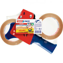 Tesa Pack de Precintadora + 2 Rollos de Precinto 50mm x 66
