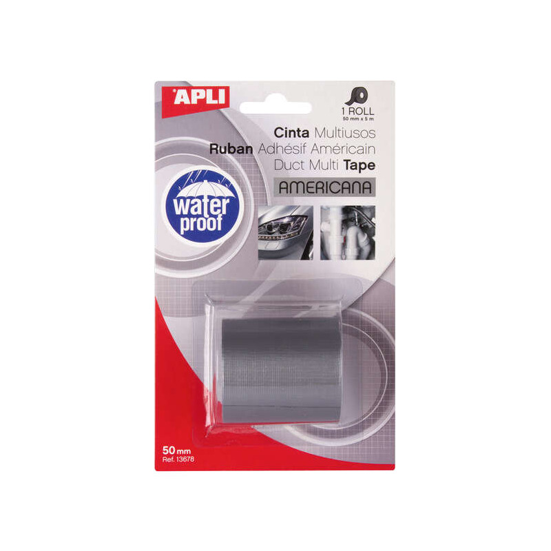 Apli Cinta Americana Multiusos 50mm x 5m Compatible - 2,46€