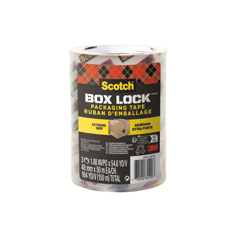 Scotch Box Lock Pack de 3 Precintos de Embalaje - 12,91€