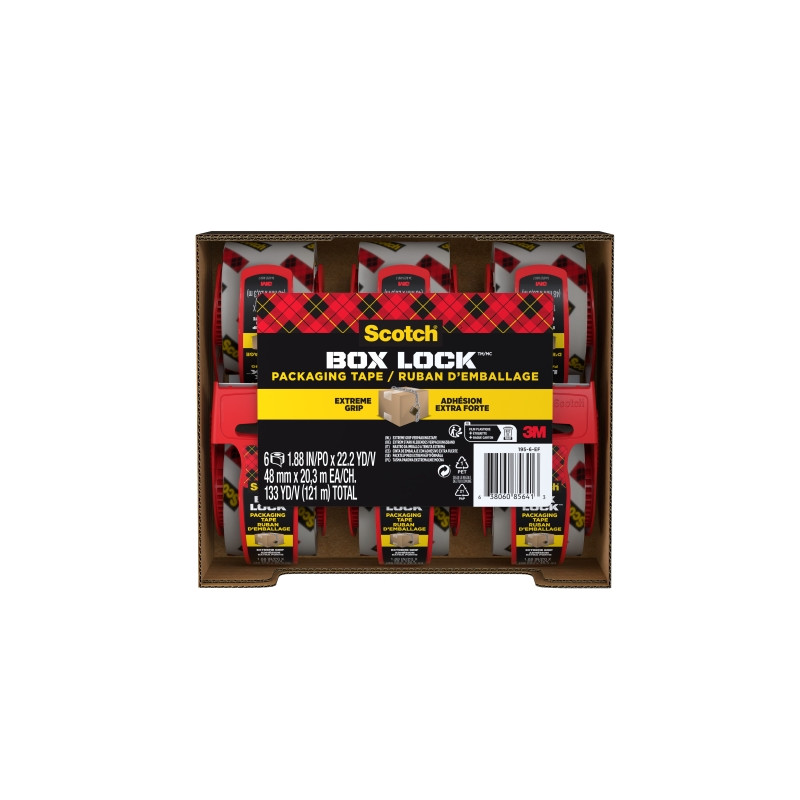 Scotch Box Lock Pack de 6 Precintos de Embalaje - 19,00€