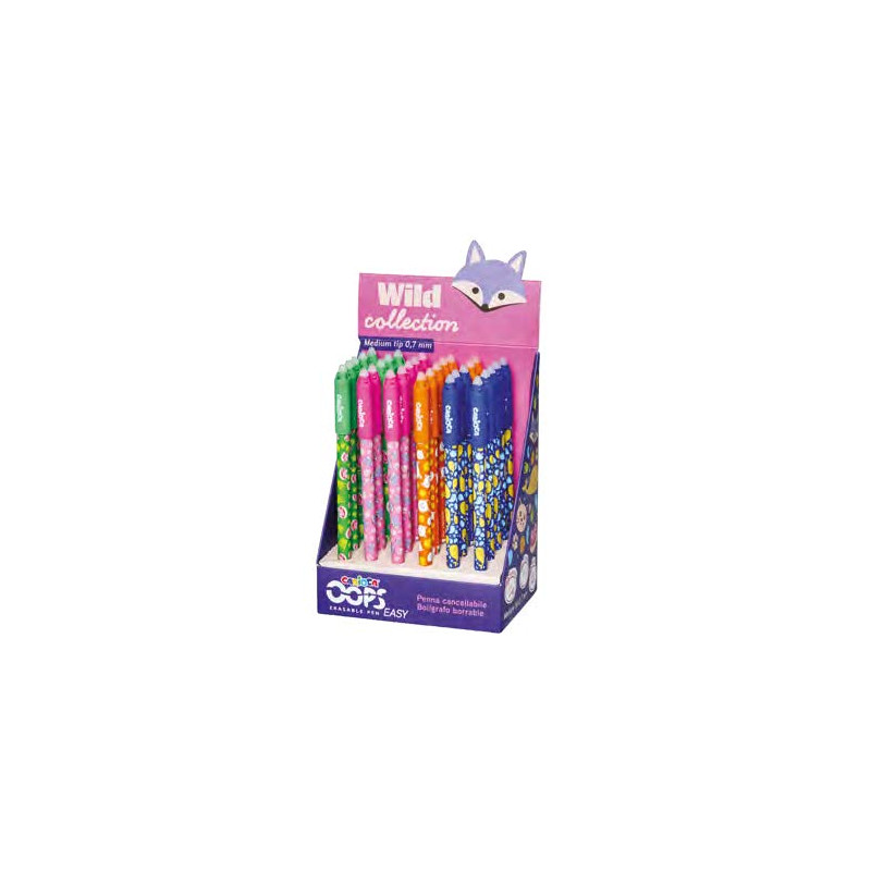 Carioca Wild Collection Oops Expositor con 30 Boligrafos