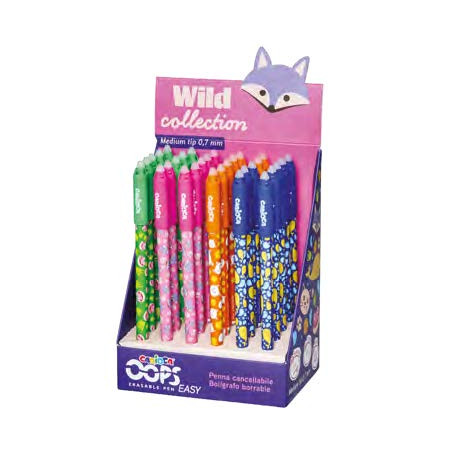 Carioca Wild Collection Oops Expositor con 30 Boligrafos