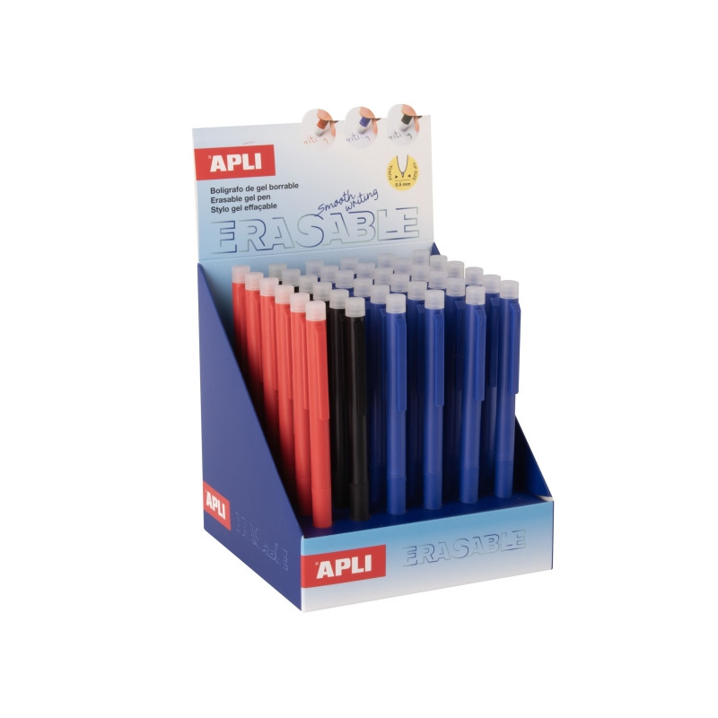 Cartucho de tinta Apli Erasable Gel Expositor con 36