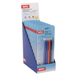 Cartucho de tinta Apli Erasable Gel Expositor de 12