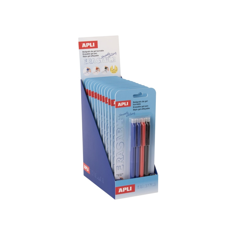 Cartucho de tinta Apli Erasable Gel Expositor de 12