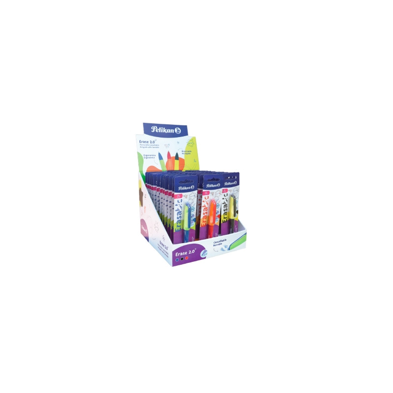 Pelikan Erase2.0 Expositor con 96 Boligrafos Borrables 