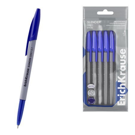 Cartucho de tinta ErichKrause Slender Stick Grey Pack de 8