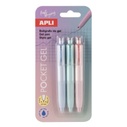 Cartucho de tinta Apli Pocket Gel Blister de 3 Mini