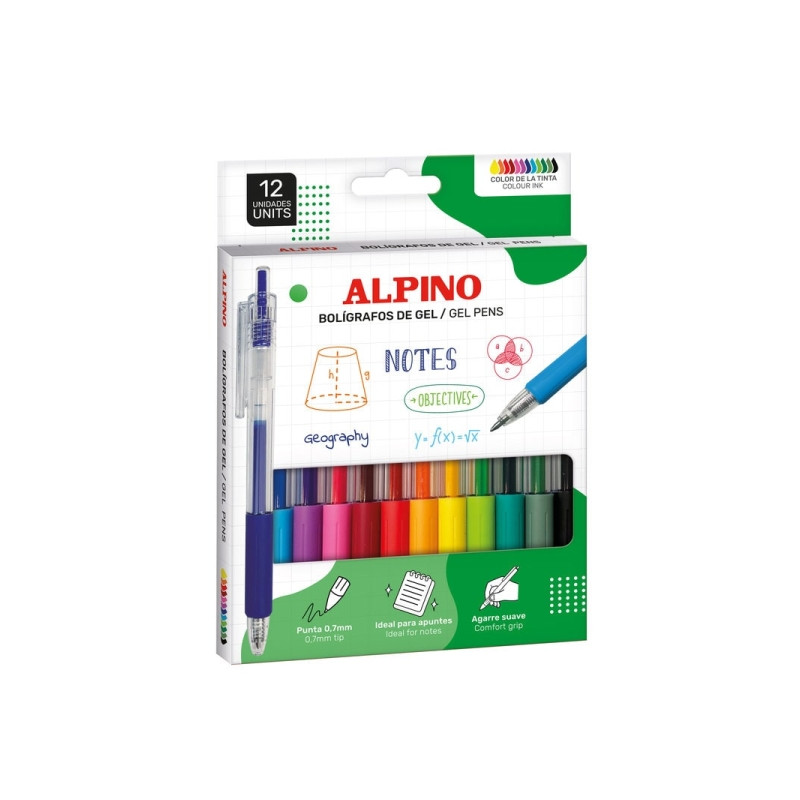 Cartucho de tinta Alpino Line Gel Pack con 12 Boligrafos