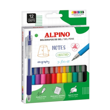 Cartucho de tinta Alpino Line Gel Pack con 12 Boligrafos