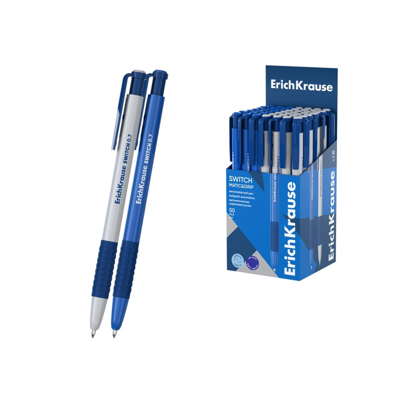 ErichKrause Switch Matic and Grip Boligrafo Retractil 