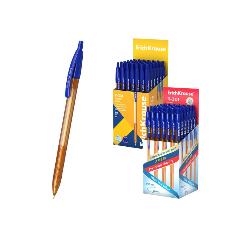 ErichKrause R-301 Matic Amber Boligrafo Retractil - 6,65€