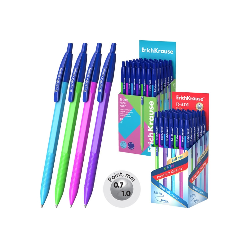 ErichKrause R-301 Matic Neon Boligrafo Retractil - 7,87€