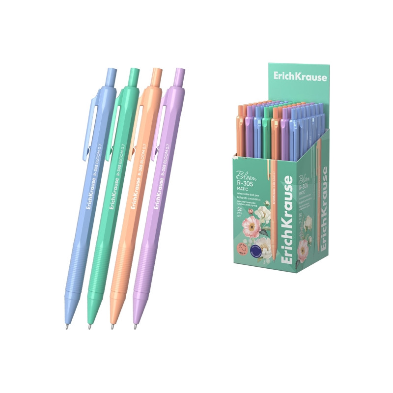 ErichKrause R-305 Matic Pastel Bloom Boligrafo Retractil 