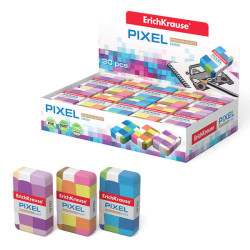 ErichKrause Pixel Goma de Borrar Suave de Forma Clasica 