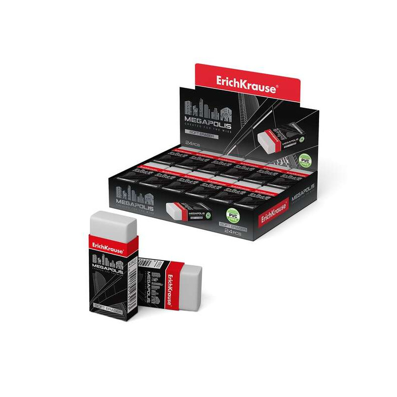 ErichKrause Megapolis Goma de Borrar Suave - 5,23€