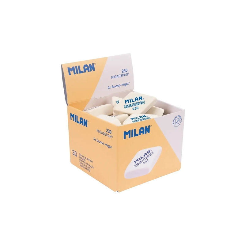 Milan 230 Goma de Borrar Romboide Blanco Compatible - 11,25€