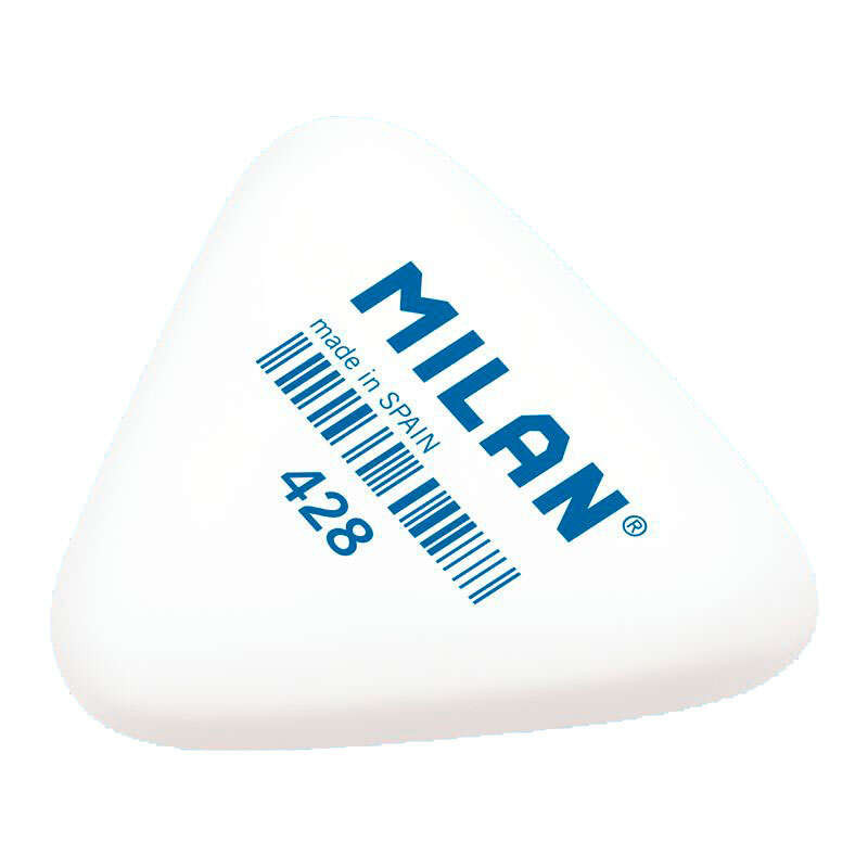 Milan 428 Goma Triangular Gruesa Blanco Compatible - 11,86€