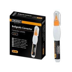 Ingraf Boligrafo Corrector 8ml Blanco Compatible - 9,87€