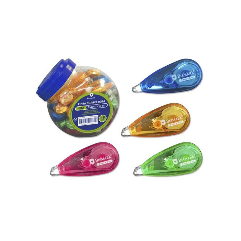 Bismark Mini Cinta Correctora 5mm x 8m Compatible - 41,82€