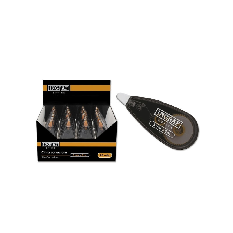 Ingraf Cinta Correctora 5mm x 8m Blanco Compatible - 21,49€