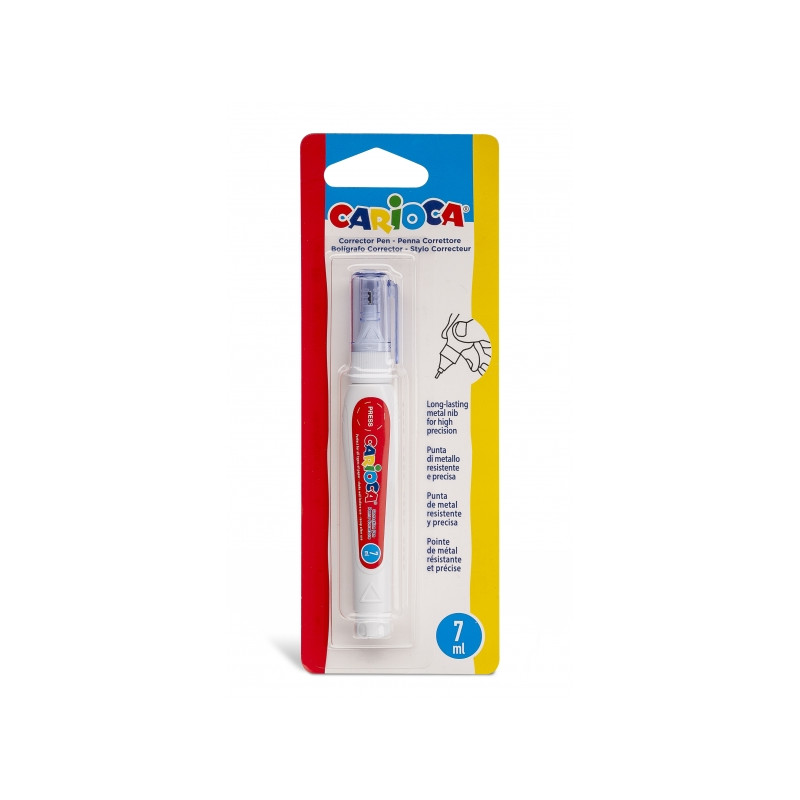 Carioca Boligrafo Corrector 7ml Blanco Compatible - 0,96€