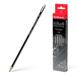 ErichKrause Lapiz de Grafito Hexagonal con Goma de Borrar