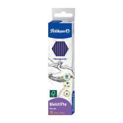 Pelikan Lapiz Hexagonal de Madera HB Azul Compatible - 3,19€