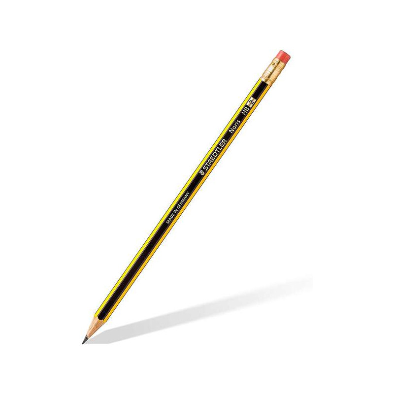 Staedtler Noris 122 Lapiz de Grafito Hexagonal con Goma 