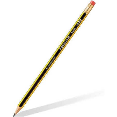 Staedtler Noris 122 Lapiz de Grafito Hexagonal con Goma 