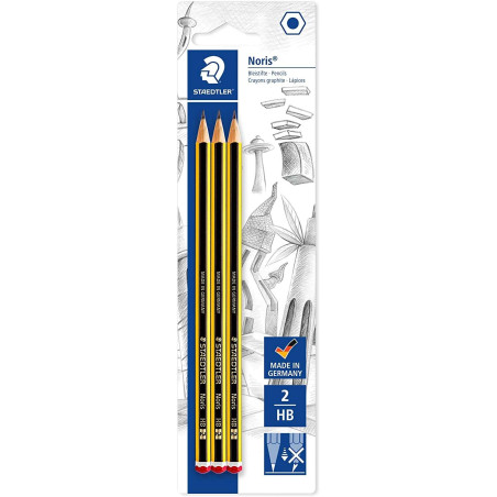 Staedtler Noris 120 Pack de 3 Lapices de Grafitito