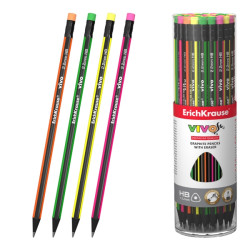 ErichKrause VIVO Lapiz de Grafito con Goma de Borrar - 6,61€