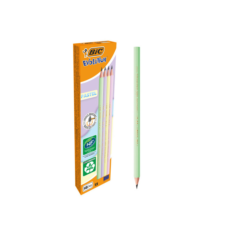 Bic Evolution Pastel Lapiz de Grafito Hexagonal - 2,18€