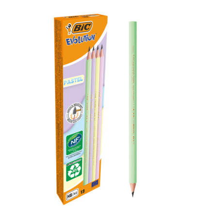 Bic Evolution Pastel Lapiz de Grafito Hexagonal - 2,18€
