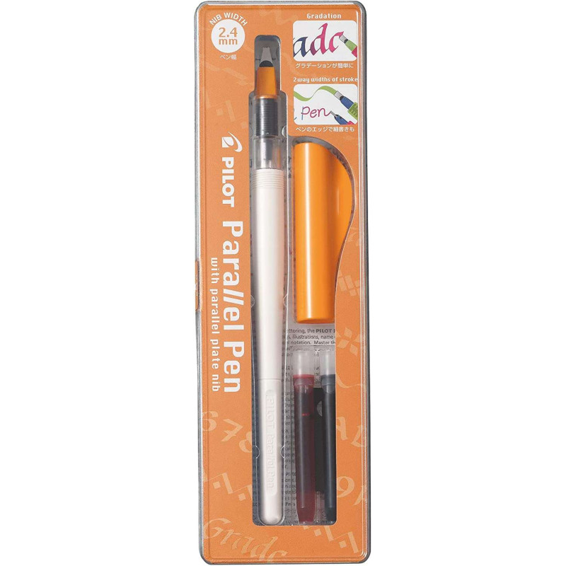 Pilot Pack de Pluma Estilografica Parallel Pen 2.4mm 