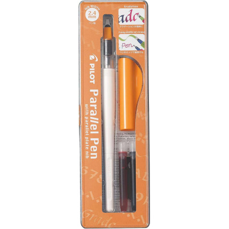 Pilot Pack de Pluma Estilografica Parallel Pen 2.4mm 