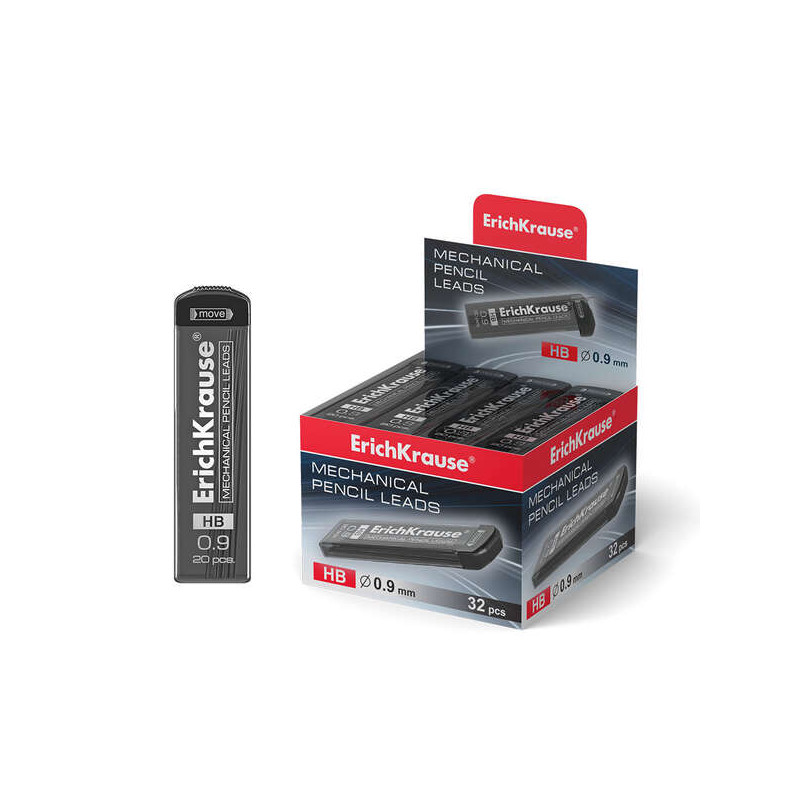 ErichKrause Pack de 20 Minas HB de Recambio para Portaminas