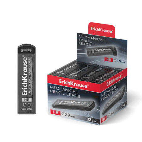 ErichKrause Pack de 20 Minas HB de Recambio para Portaminas