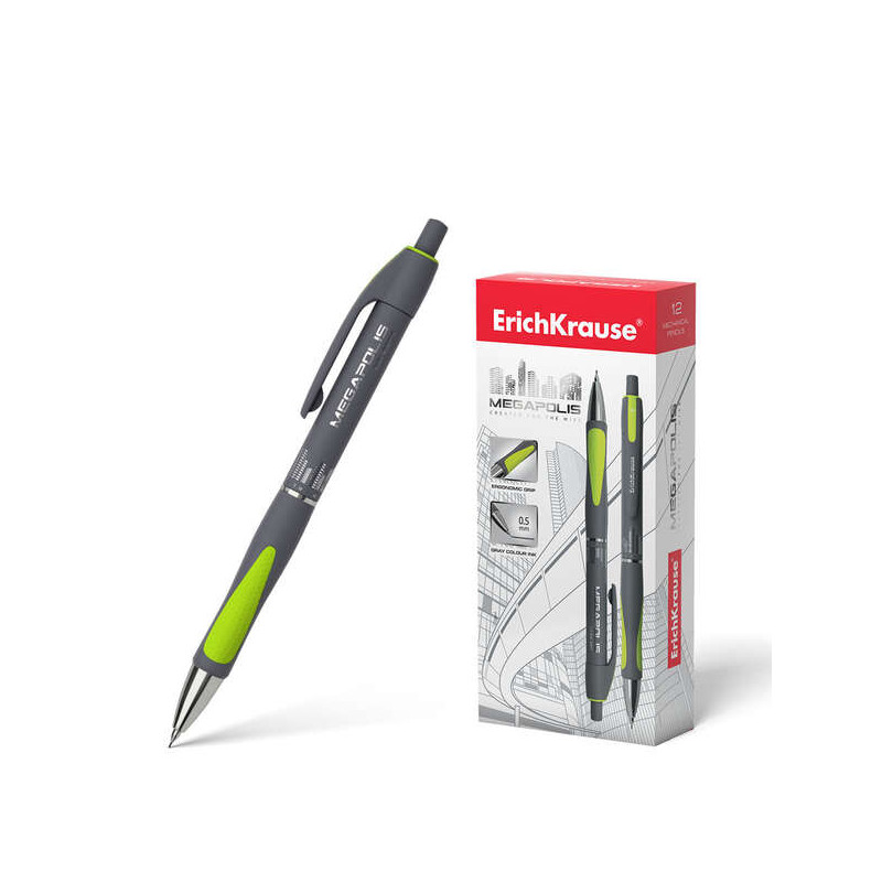 ErichKrause Megapolis Concept Portaminas 0.5mm HB - 4,21€