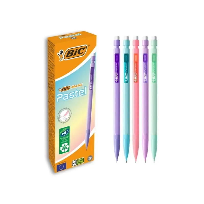 Bic Matic Pastel Portaminas 0.7mm HB con Goma - 5,08€