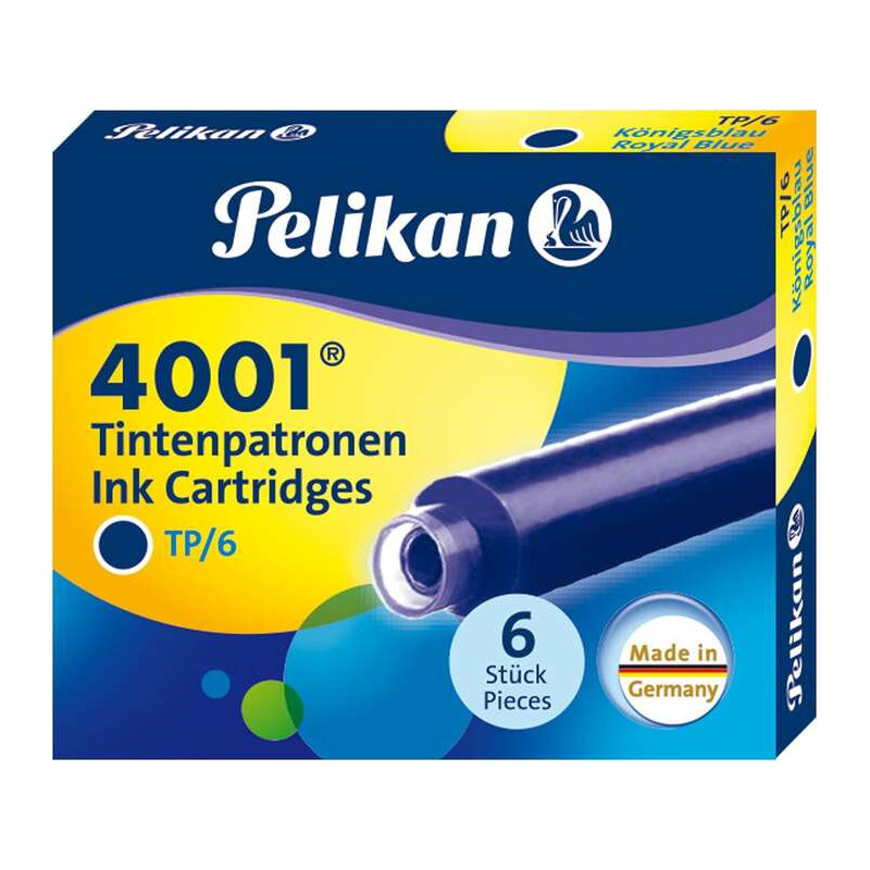 Cartucho de tinta Pelikan 4001 TP/6 Pack de 6 Cartuchos 