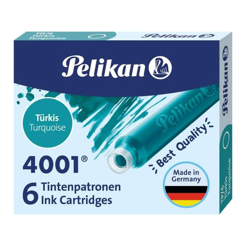 Pelikan Caja de 6 Cartuchos 4001 TP/6 Compatible - 0,74€