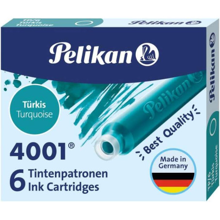 Pelikan Caja de 6 Cartuchos 4001 TP/6 Compatible - 0,74€