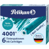 Pelikan Caja de 6 Cartuchos 4001 TP/6 Compatible - 0,74€