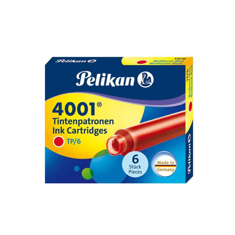 Pelikan Caja de 6 Cartuchos 4001 TP/6 Compatible - 0,74€